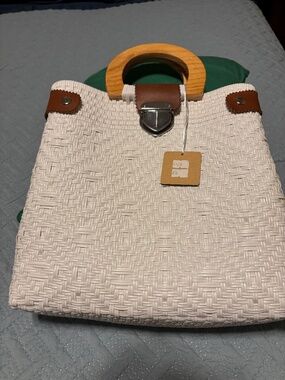 White Weave Bag NWT